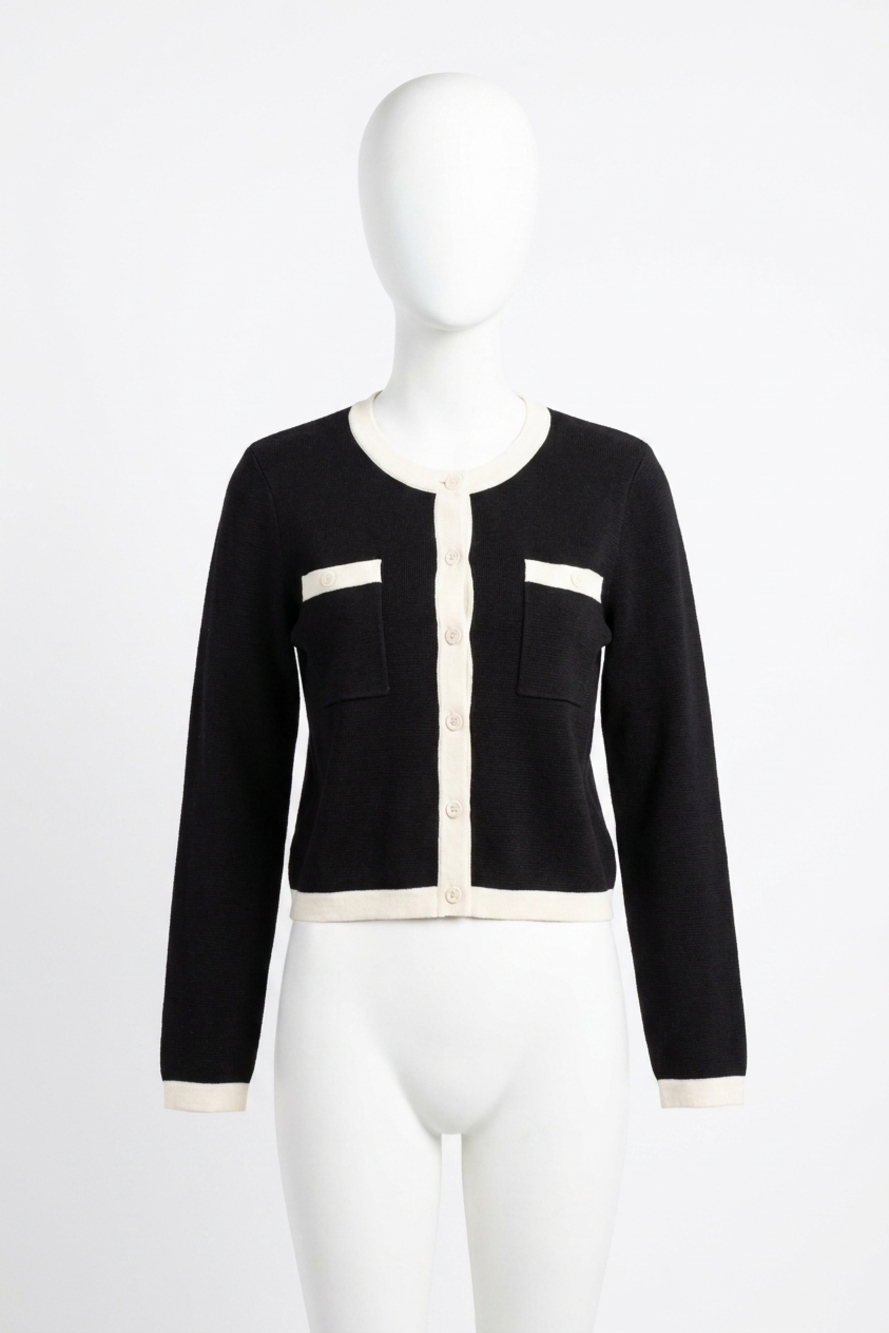 NEW SUNDAYS amora cardigan top in black